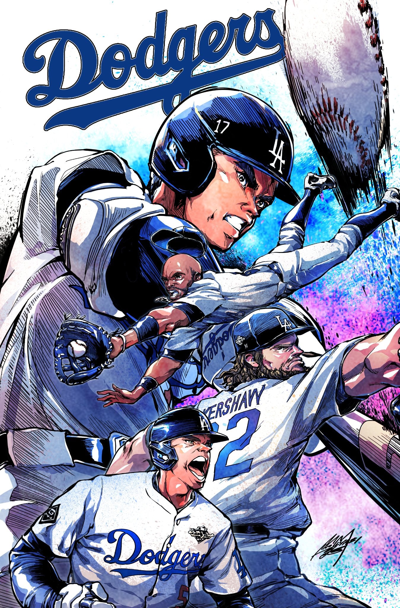 Los Angeles Dodgers #1 comic book cover